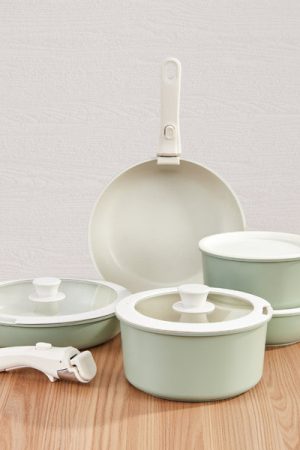 Gourmetific™ Cookware Set - Mint Green