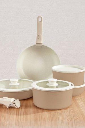 Gourmetific™ Cookware Set - Taupe
