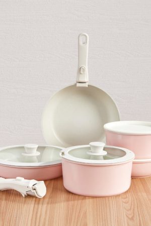 Gourmetific™ Cookware Set - Blush Pink