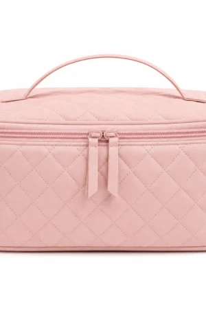 Elegant Peony Hair Tool Bag | Quilted Travel Case for Styling Tools